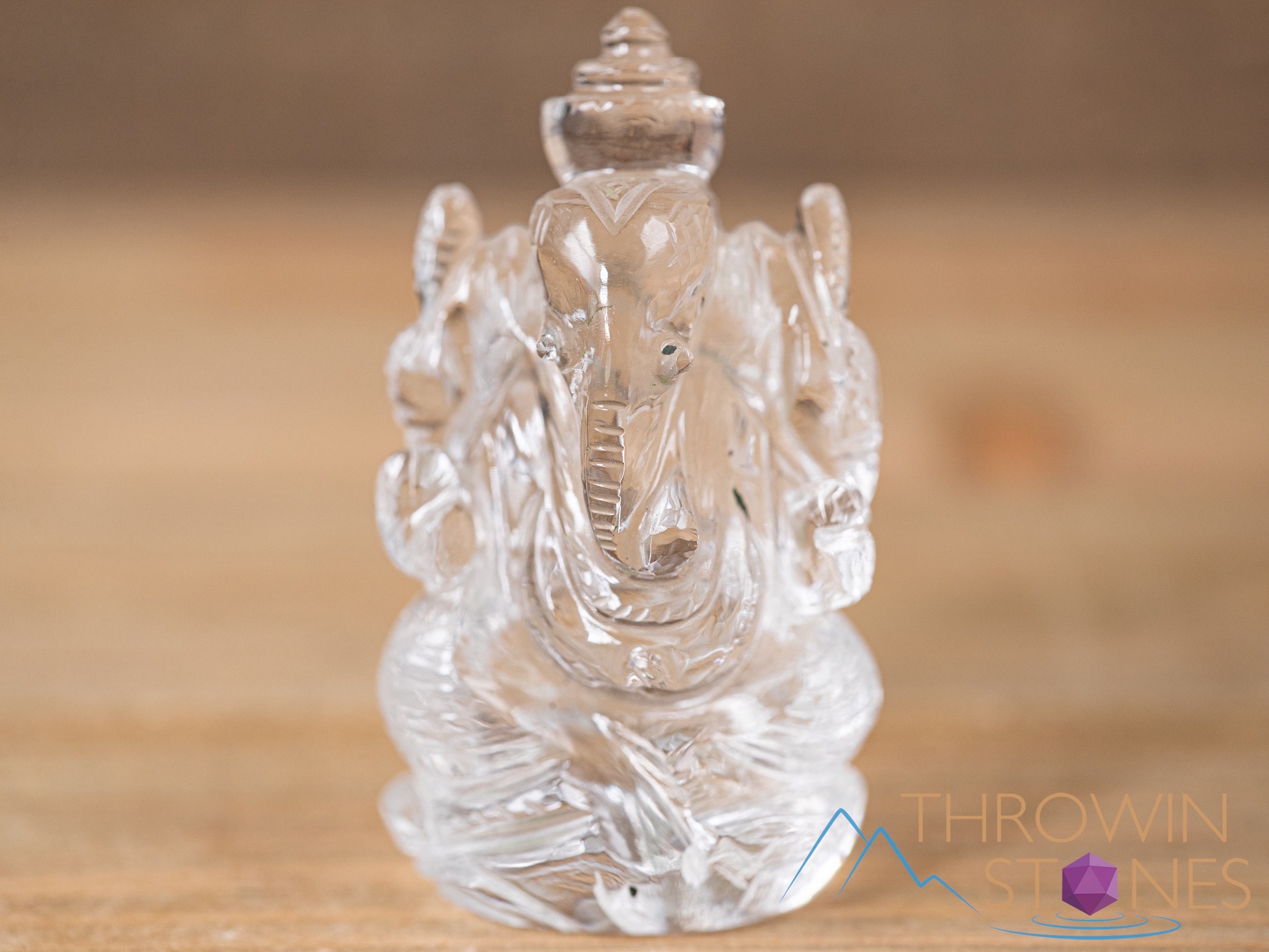 CLEAR HIMALAYAN QUARTZ Crystal Ganesha - Lord Ganesh Statue CLEAR HIMALAYAN QUARTZ Crystal Ganesha - Lord Ganesh Statue