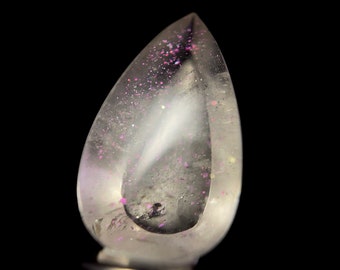 COVELLITE Pink Fire Quartz Crystal - Teardrop - Gemstones, Jewelry Making, 50914