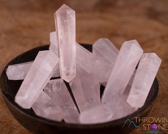 ROSE QUARTZ Crystal Points - Mini - Jewelry Making, Healing Crystals and Stones, E2008