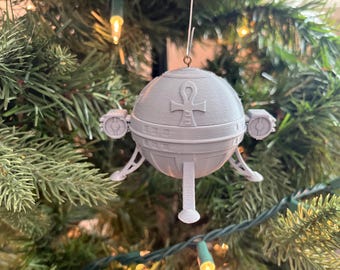 1998 Oxfordshire Ball-Shaped UFO Christmas Ornament - 3D Printed Crop Circle Creator