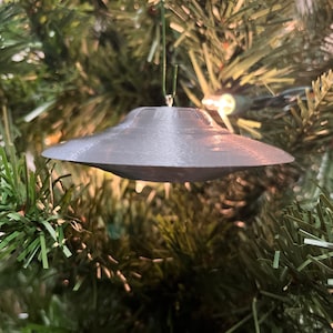 1989 Bob Lazar UFO Replica Christmas Tree Ornament - A Tribute to a Controversial Encounter