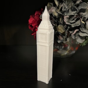 Big Ben Statue, 3D Printed, (4&quot; Size Shown)(Not a toy)