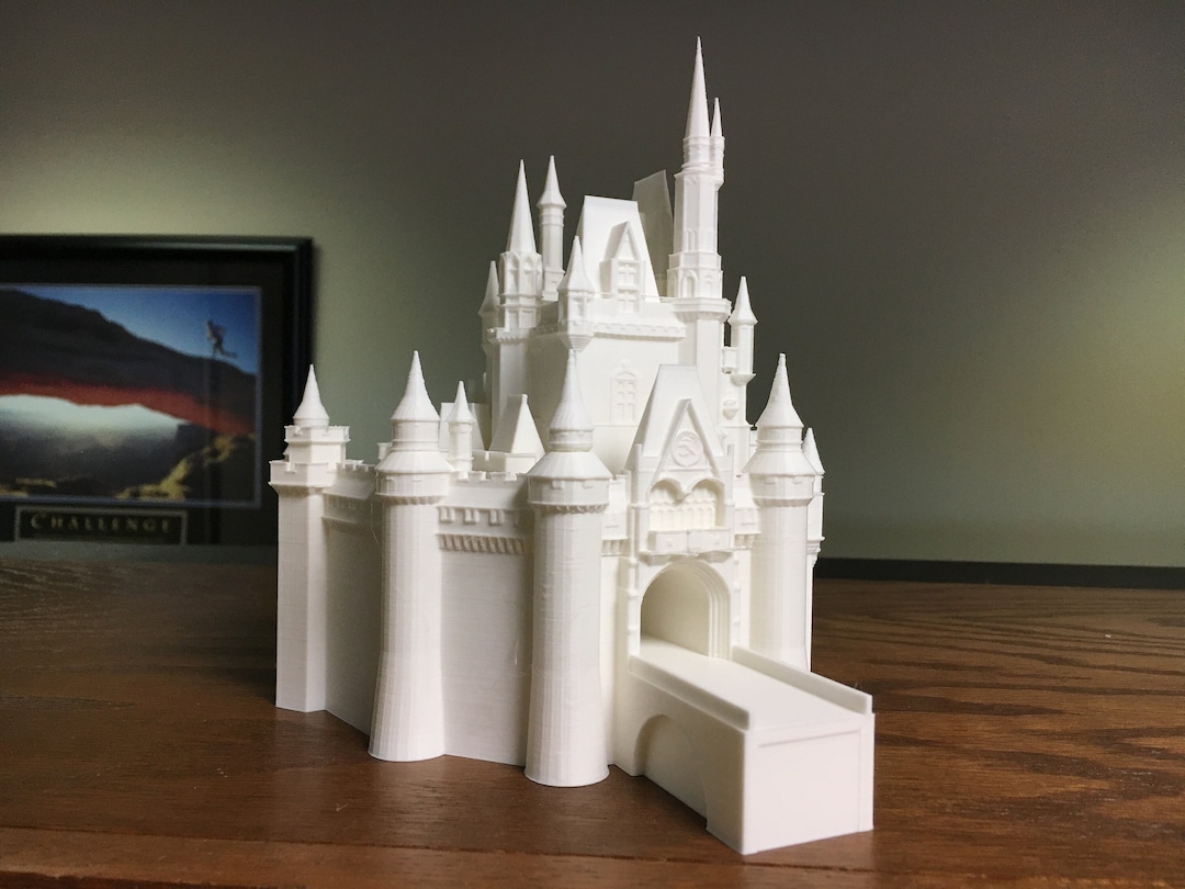 Princess Cinderella Castle Statue, 3D Printed, (6" Size Shown) - Etsy
