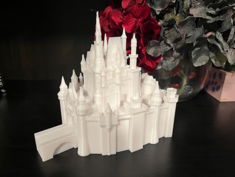 Princess Cinderella Castle Statue 3D Printed 6 Size - Etsy