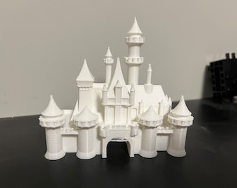 Castle Statue, 3D Printed, (4" Size Shown)
