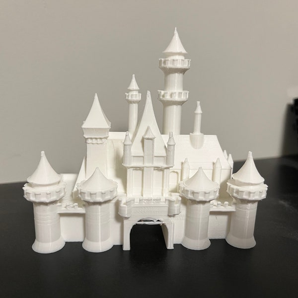 Castle Statue, 3D Printed, (4" Size Shown)