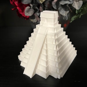 Temple of Tikal I - Temple of the Great Jaguar (3D Printed), 4” size shown
