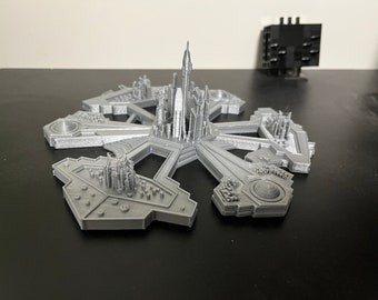 City of Atlantis, 3D Printed (8" Size Shown)