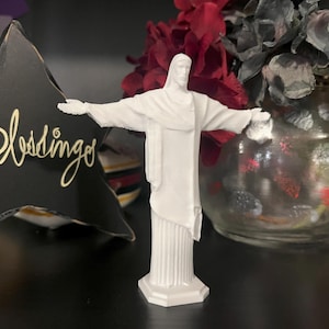 Christ the Redeemer Statue Replica | 3D Printed (Plastic) | Rio de Janeiro Brazil Icon | Home Décor, Desk Art