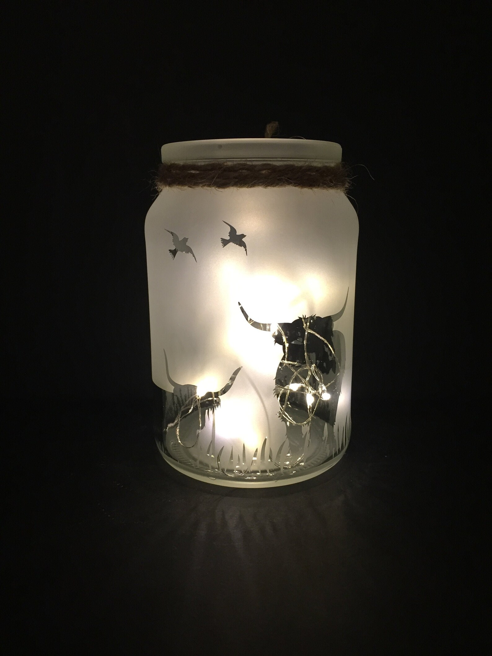 Highland Cow Night Light Room Decor Lamp Fairy Lights Etsy UK