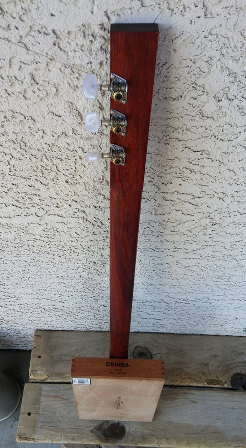 2nd Wave 3string, Slide, Fretless, Cigarbox Guitar With Piezo Pickup