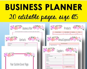 business planner printable direct sales binder business etsy