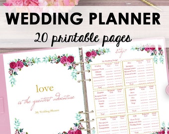 printable wedding planner book wedding planning book planner etsy