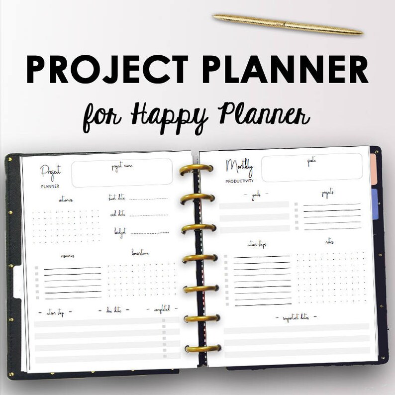 Job Planner for Pleased Planner, Productiveness Printables Every month Challenge Creating Weekly Printables Efficiency Designing Immediate Obtain photo relating to Productivity Planner Templates titled Job Planner for Content Planner, Efficiency Printables Regular Venture Coming up with Weekly Printables Efficiency Creating Immediate Down load