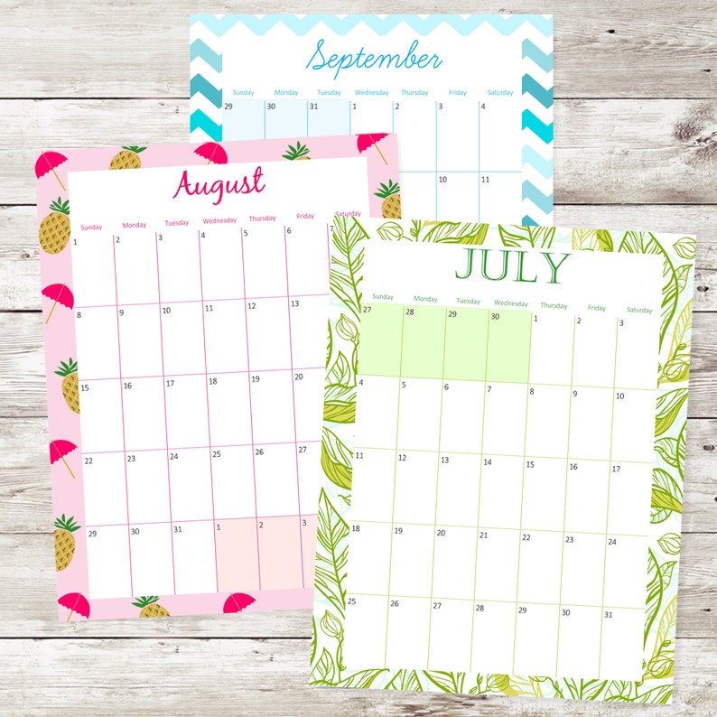 A5 Printable Calendar 2021 Template Business Format