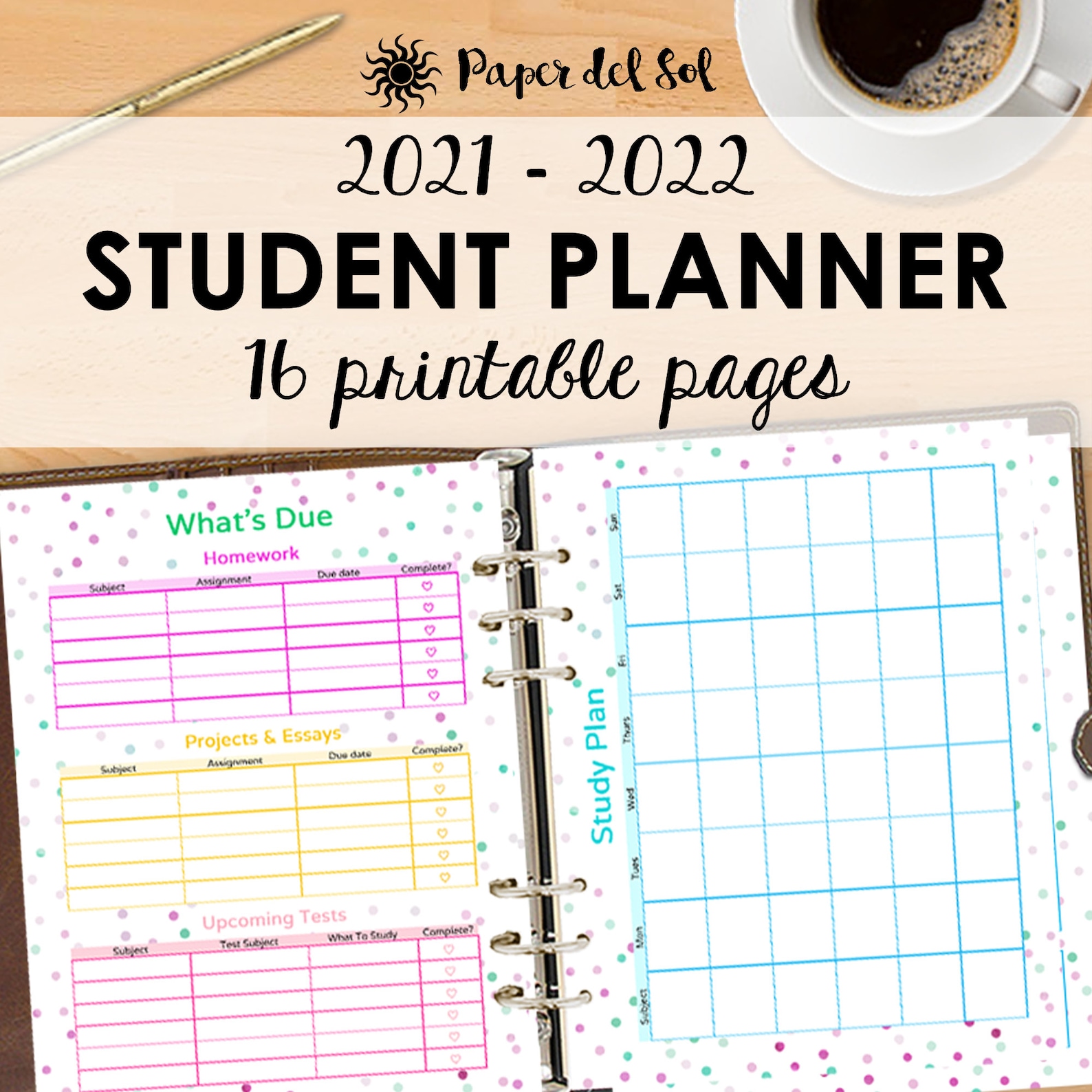 student-planner-2021-2022-homework-planner-printable-academic-etsy