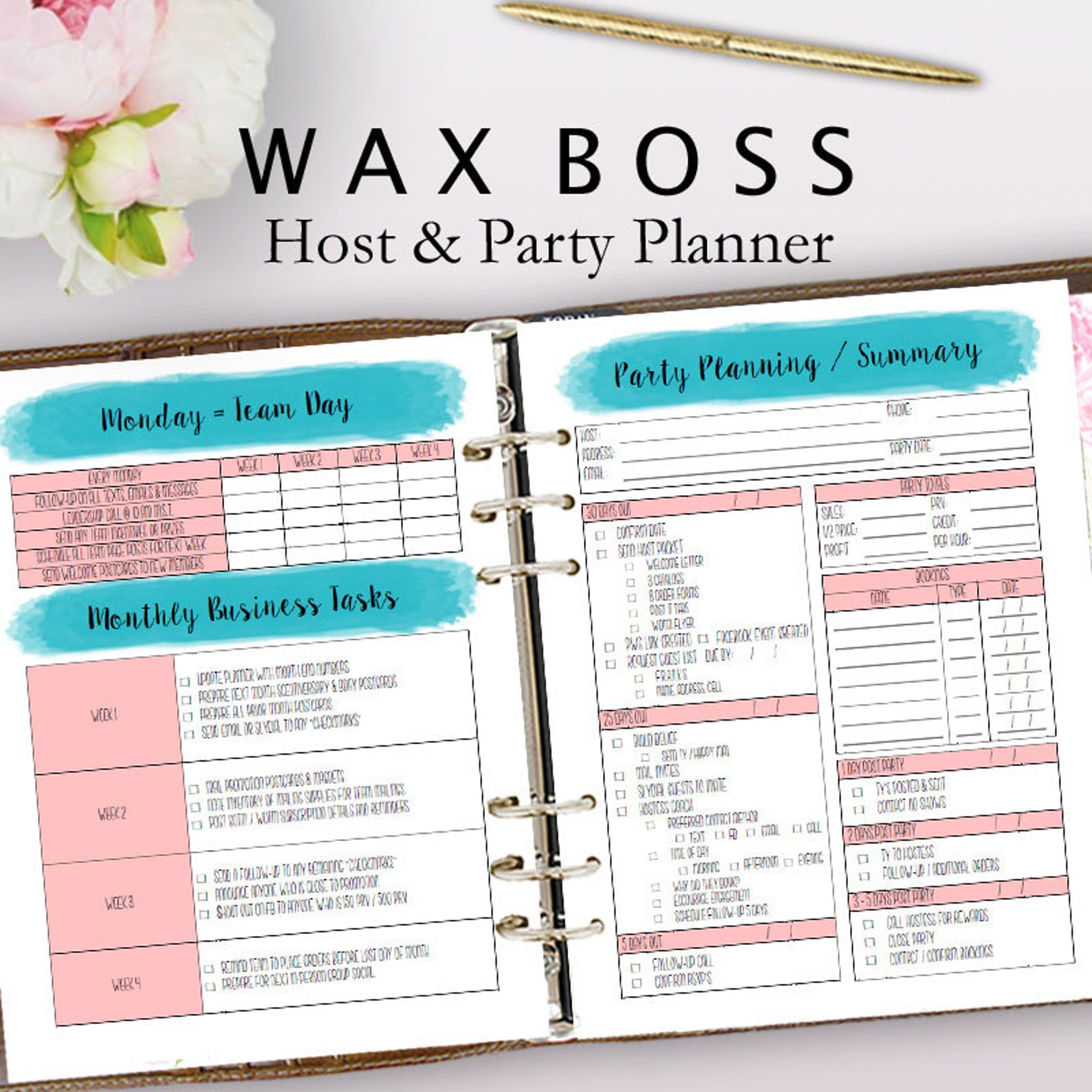 Wax Boss Business Planner