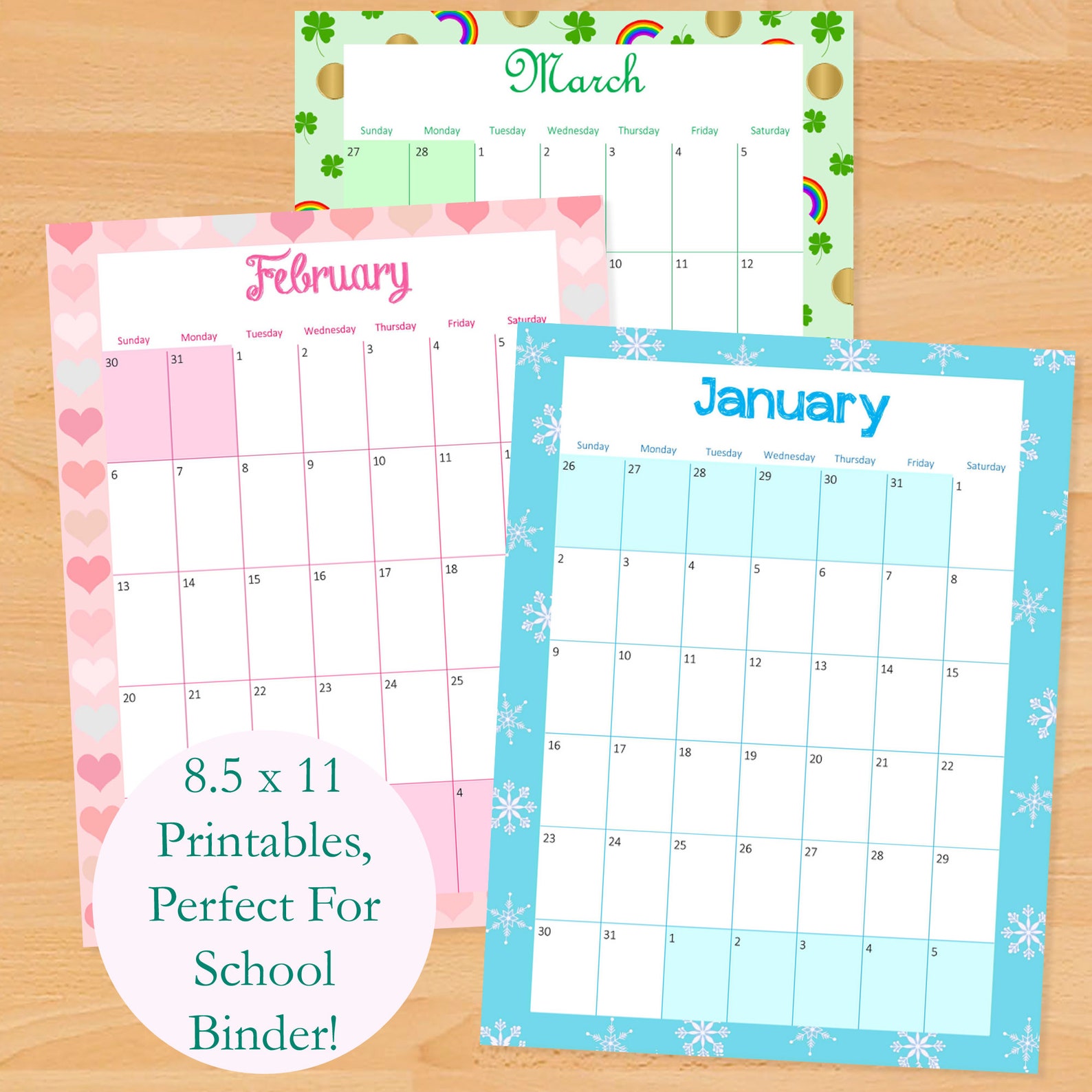 2021 2022 printable monthly calendar 2021 2022 printable