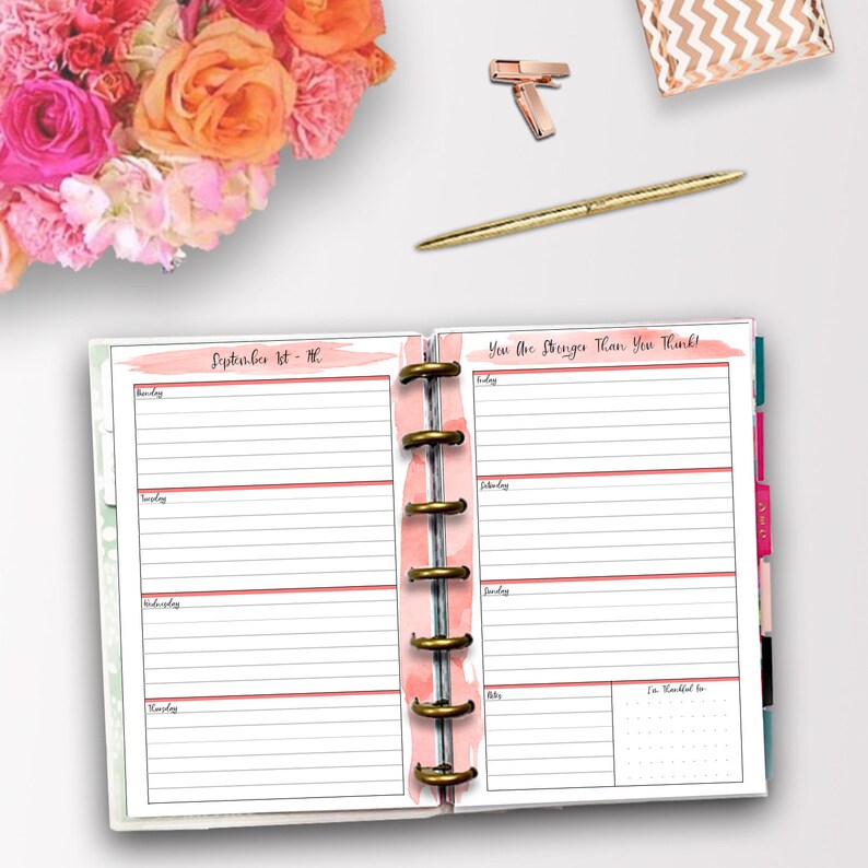 Mini Happy Planner Weekly Inserts Happy Planner Mini Etsy