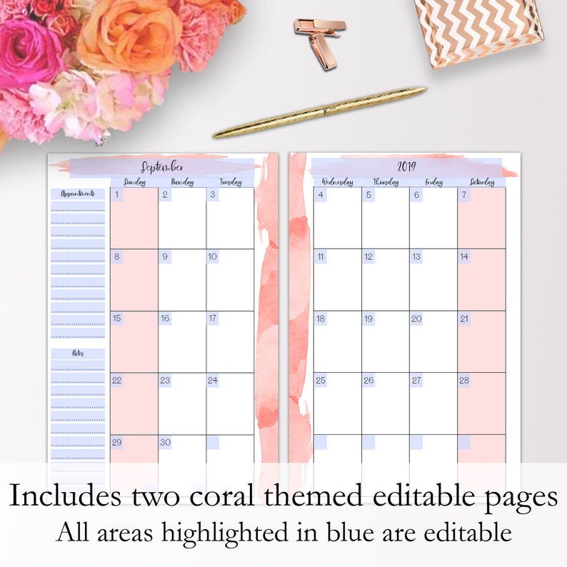 Mini Happy Planner Printables Monthly Layout Happy Planner Etsy