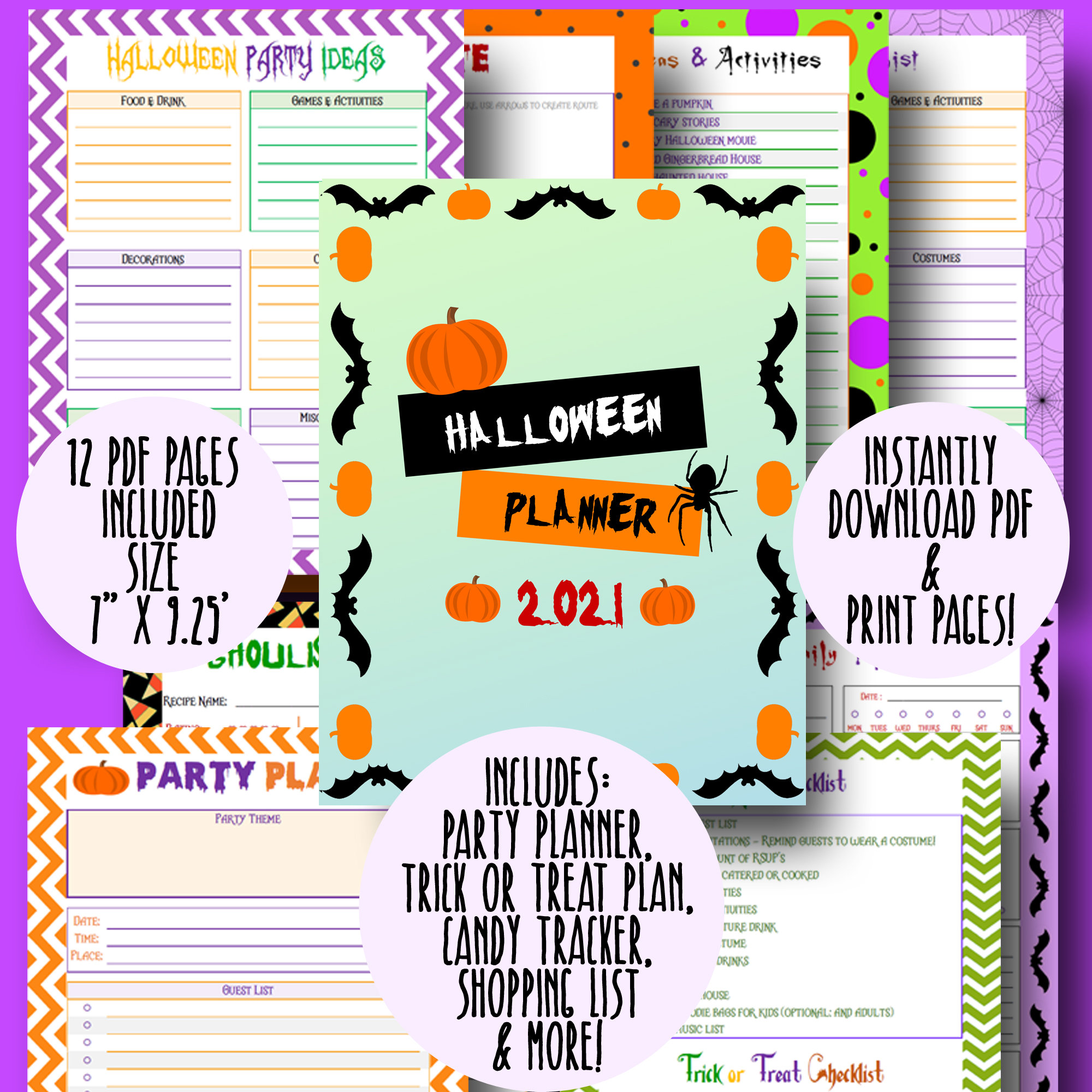 Happy Planner Halloween Printable Halloween Planner | Etsy