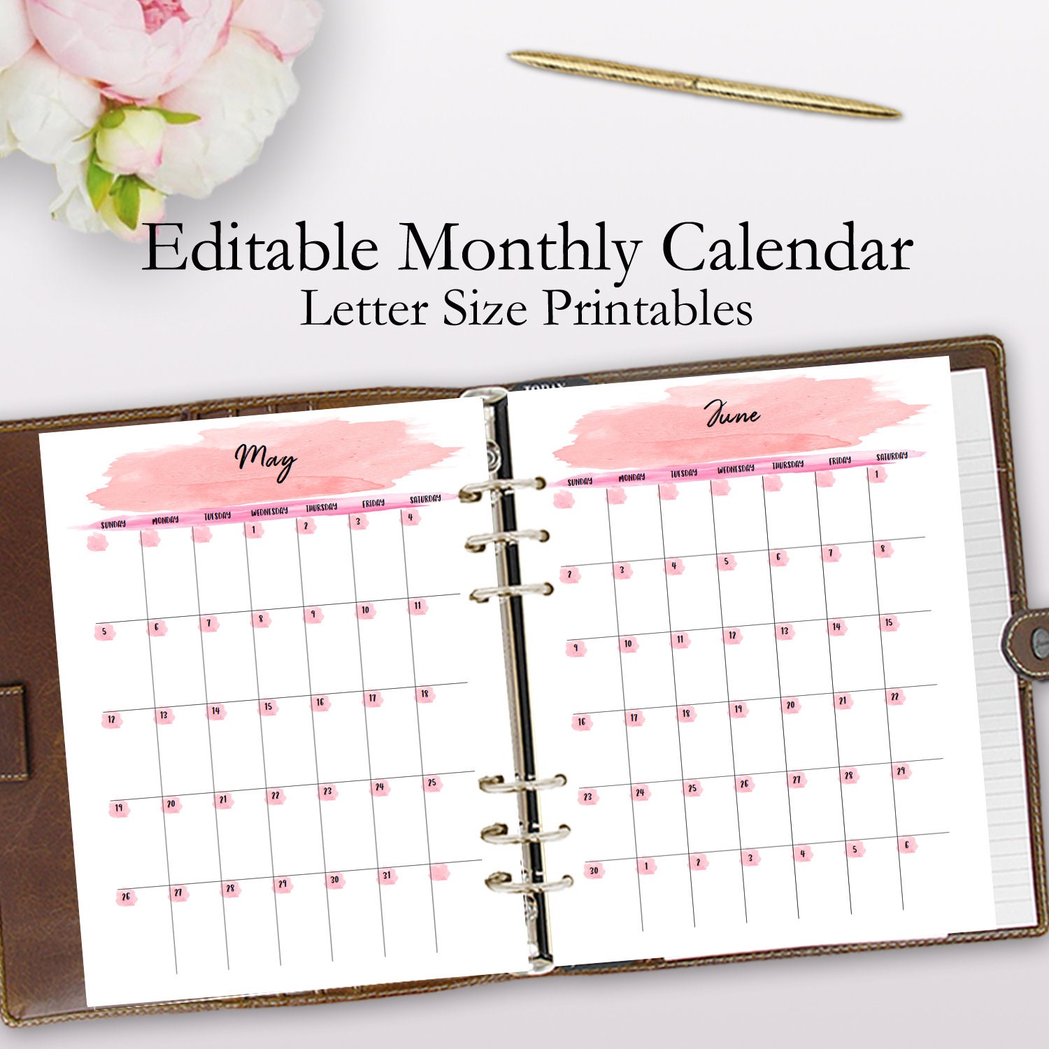 printable 2018 monthly planner printable 2018 monthly planner
