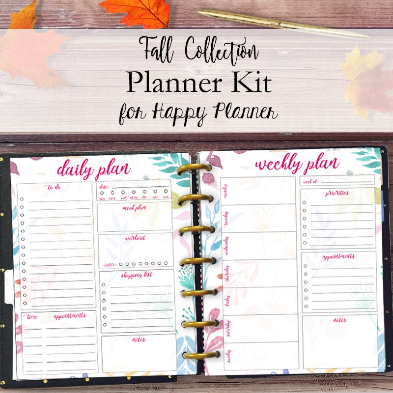2023 Weekly Planner Refill printed for your planner Leopard Print