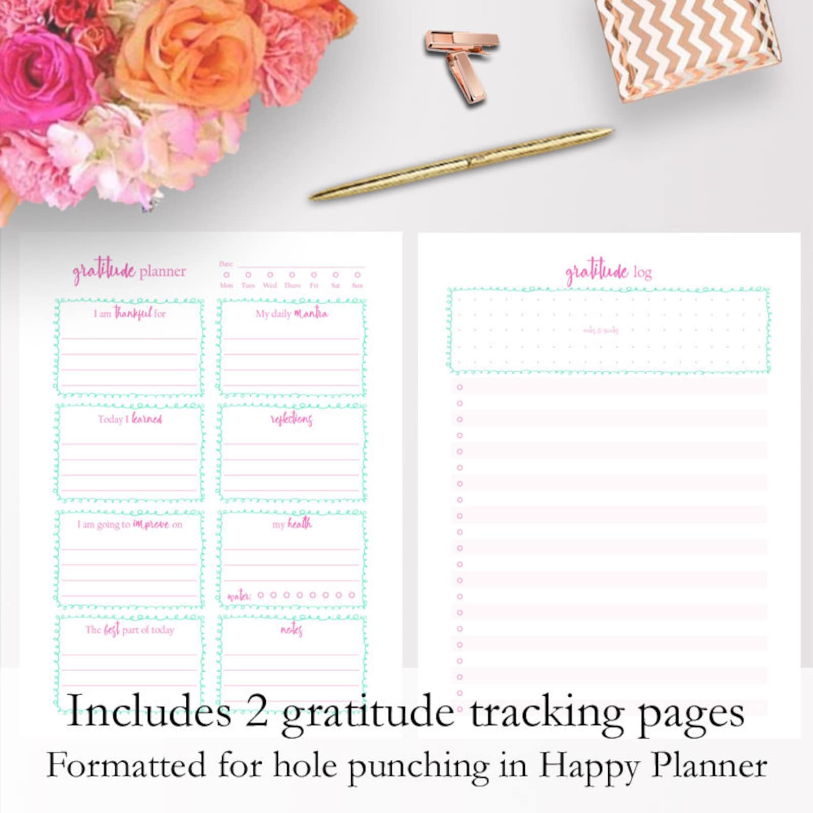 Happy Planner Prayer Journal Printable Gratitude Journal - Etsy