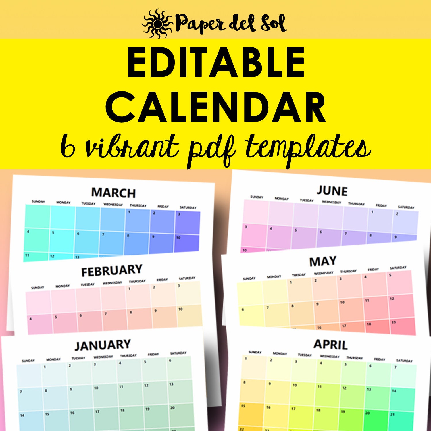 monthly-calendar-template-editable-calendar-2021-printable-etsy