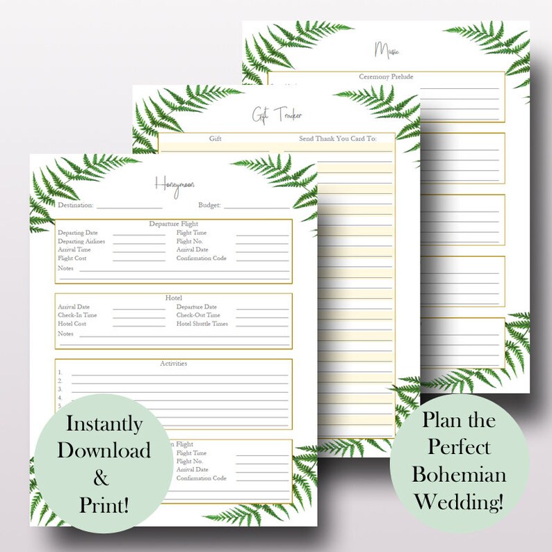 Wedding Planner Book Wedding Planner Printable Planning Etsy
