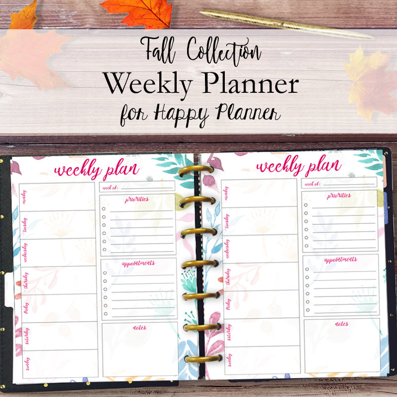 Happy Planner Weekly Printable Weekly Happy Planner Pages Happy Planner Weekly Printable Weekly Happy Planner Pages