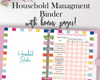 Home Organization Printable - Etsy