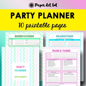 Party Planning Printables Event Planning Checklist Party - Etsy