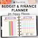 Happy Planner Budget Pages, Finance Printables, Happy Planner Budget, Printable Finance Inserts, Extension Pack, 9 x 7, Instant Download