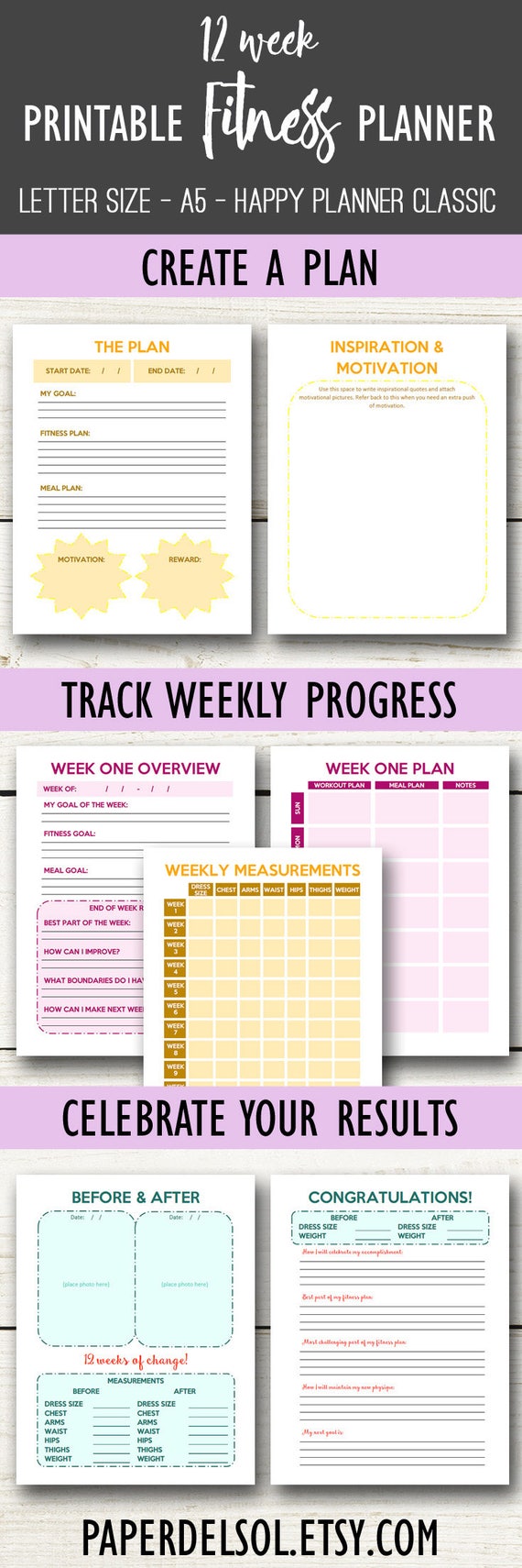 weight loss planner printable fitness journal workout journal weight loss planner health and fitness printable workout planner letter size weight loss planner printable
