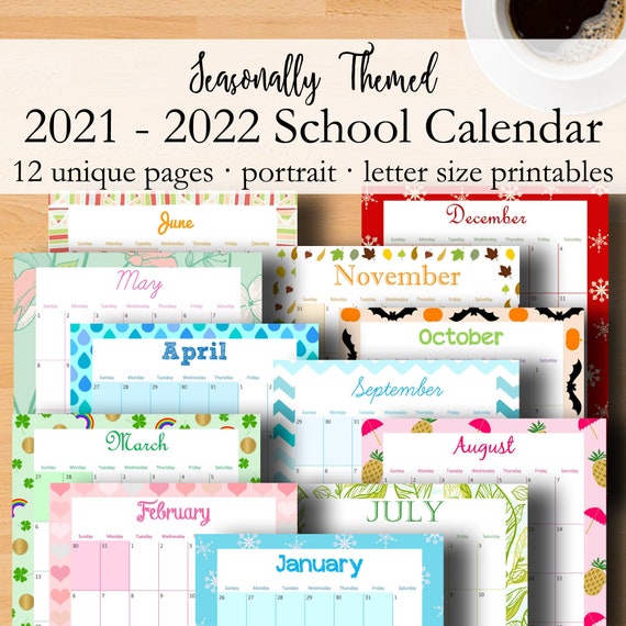Featured image of post 2021 And 2022 Monthly Calendar Printable