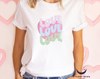Retro Valentine Sweater SVG: Love Heart Design (Digital Download)