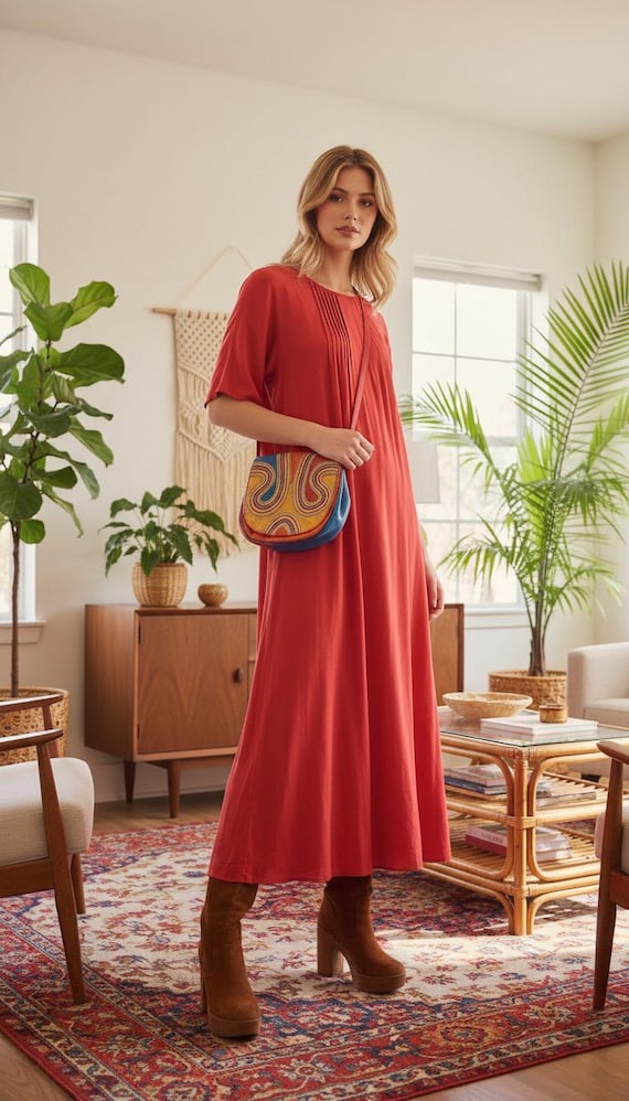 Vintage 80s SHARIF Design Purse | Colorful Rainbow Exotic Reptile embossed Leather Handbag | Color Block Shoulder Crossbody Made USA