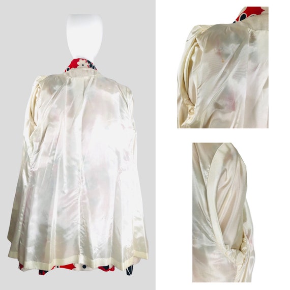 Deadstock True Vintage 60s Mod FLOWER POWER Coat … - image 9