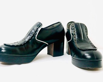 mens platform boots 70s