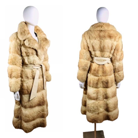 Size L - Vintage 60s 70s Huge Collar Shearling Sh… - image 1