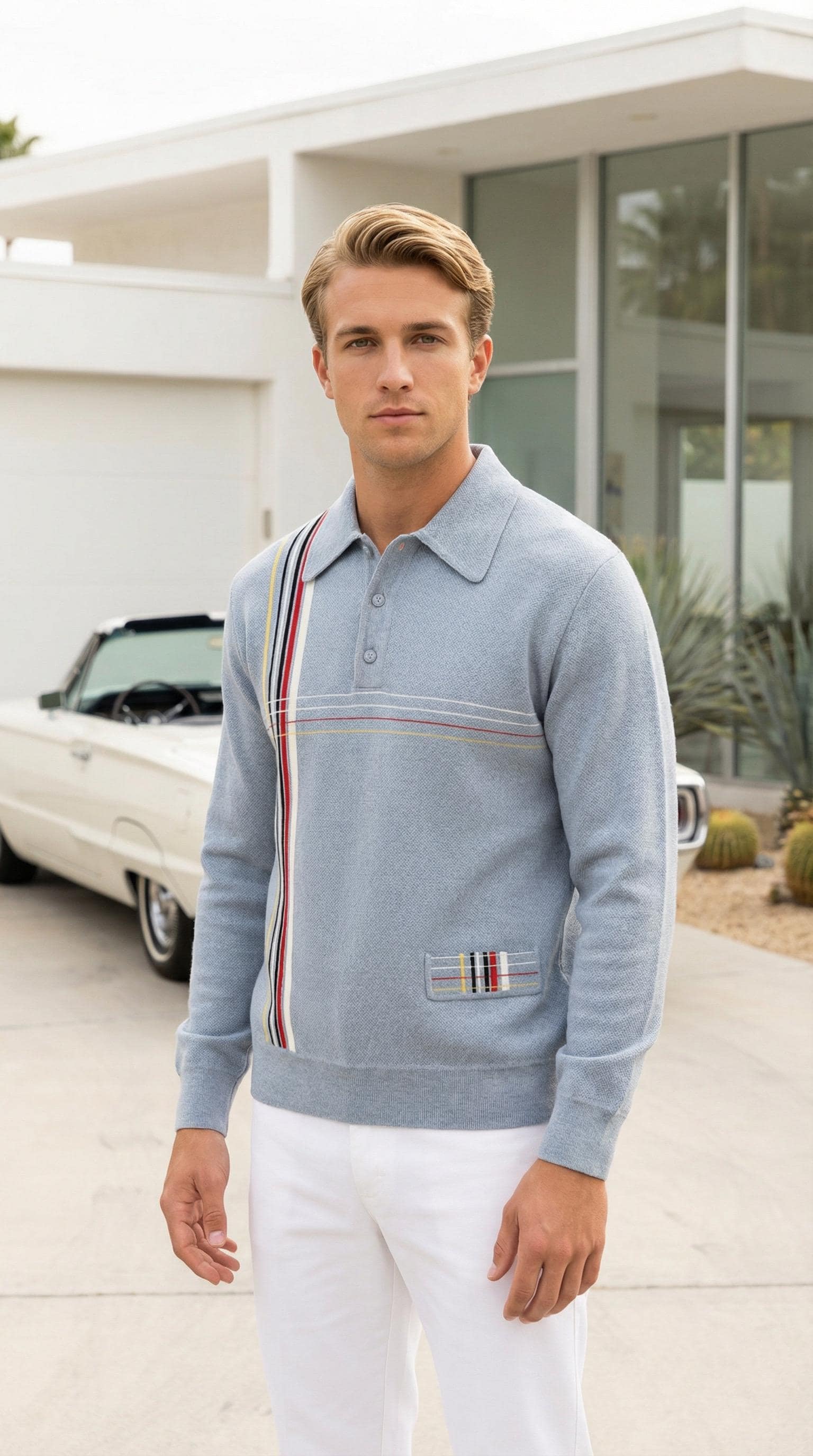 Retro 60s Italian Knit Shirt Men's - Etsy