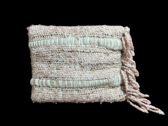 Vintage 60s 70s Mid Century Danish Modern Rya Wool Throw Pillow 14" | Textured Decorative MCM