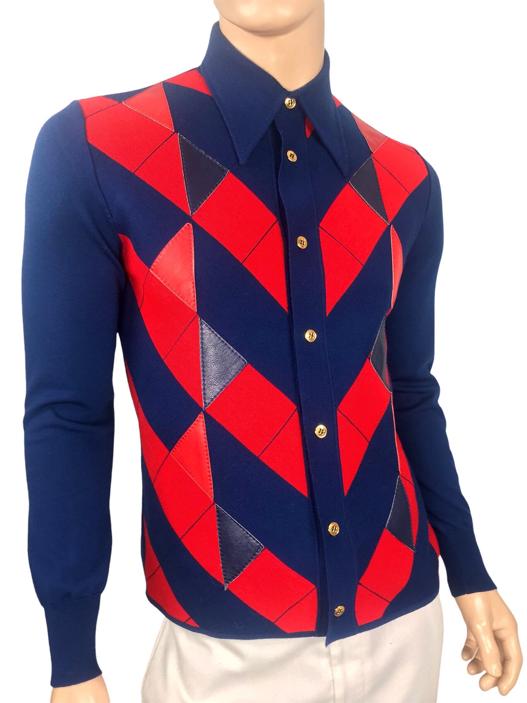 Rare Vintage Mens 60s Finchley Fifth Ave NY MOD Wool Knit Etsy