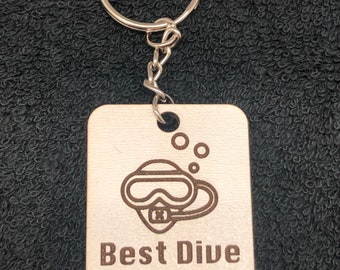 Scuba Keychain Best Dive Buddy