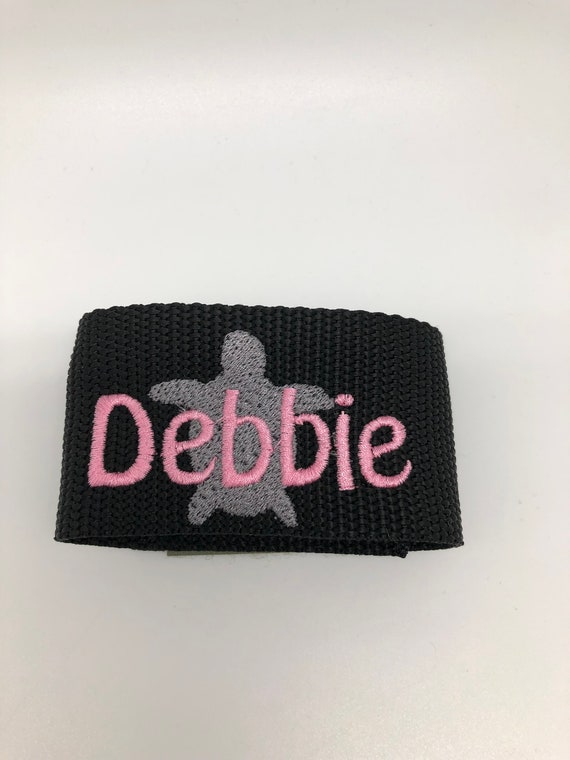 Custom Embroidery Personalized Embroidered Name Tag Scuba BCD