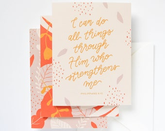 9-Pack Handlettered Illustrated Scripture Encouragement Greeting Cards