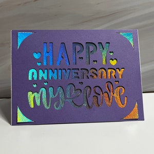 Happy anniversary my love, anniversary card, love