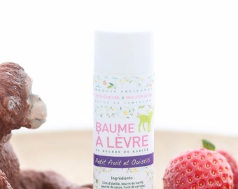 Baume à lèvre - soins hydratant - huile aromatique - enfant - douce odeur - protection solaire