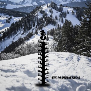 Snowman Snow Gauge / Snow Ruler / Snow Stake / Snow Depth Gauge ...